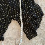 Zadig & Voltaire Zadig &‎ Voltaire Black/Gold Crepe Rool Shiny Ruffled Dress Sz S Designer Luxury Photo 12