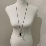 American Eagle  Outfitters Boho Long Chain Feather Heart Pendant Photo 0