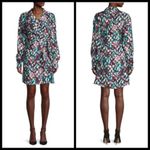 💕SALONI💕 Mari Wrap Dress ~ Amrita Watercolor US 2 Mini 100% Silk Charmeuse Photo 5