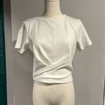 MINKPINK  NWT Zeta Crop Tee in white - med Photo 2
