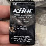 Kuhl  Women's Kamila Flannel Shirt Light Gray Plaid Button Down Size SMALL Photo 7