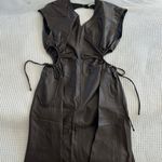 ASTR Leather Midi Dress Photo 2