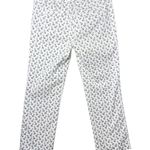 J.Crew Womens Navy and White Cropped Anchor Pant size 2 Comfort Casual City Fit Photo 1