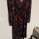 Sofia Jeans Women's Empire Dress with Long Sleeves, Mid Calf size M Purple Size M Photo 5