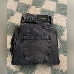 EXPRESS NWT  Denim Mom Jeans High Rise Jeans Black Distressed Ripped Size 2R Photo 7