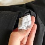 Oak + Fort wide straight leg twill trouser pants black Photo 4