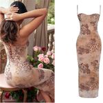 House Of CB  L A-C‎ 'Aiza' Cream Floral Print Maxi Dress NWOT Photo 1