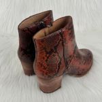 Madewell  The Rosie Snake Embossed Leather Ankle Boot Size 8.5 Photo 4