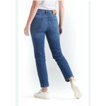 DU/ER Performance Denim High Rise Skinny Jeans Womens 25x36 Dark Stone Stretchy Blue Size 26 Photo 1