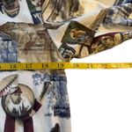 Vintage MW Studio Womens Baseball All Over Print 100% Cotton Button Up Shirt 14 Photo 8