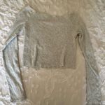 Brandy Melville  grey off the shoulder top Photo 4