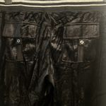 BCBGMAXAZRIA BCBG BLACK VELVET BLING SILVER STUD DRAGON & LOGO HOODIE & CROPPED PANTS SET NWT Photo 7