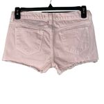 J Brand SZ 26 Cut-Off Jean Shorts Low-Rise Frayed Hems Pocket Zip-Fly Light Pink Photo 1