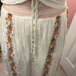 Patrons of Peace Embroidered White Skirt Photo 2