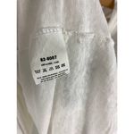 Ozai N Ku Linen White Geometric Black Stripe Top Size 2 Photo 3