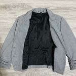 EXPRESS Women Gray Career Dress Single Breasted Blazer Sz 2 3/4 Ruched Sleeve Photo 10