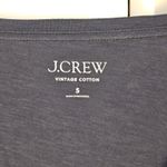J.Crew NWT  Womens Navy Vintage Cotton V Neck Tshirt‎ Small Photo 2