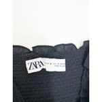 ZARA Embroidered Swiss Dotted Midi Dress Size Medium Black Smocked Boho 5770/023 Photo 5