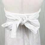 Krass&co Island Ariel Dress White Cotton Strapless Tie Back Beachy Size Medium Photo 6