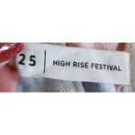 PacSun ‎ High Rise Festival Tie Dye Denim Shorts Distressed Frayed Hem Size 25 Photo 3