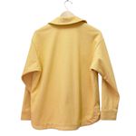 Madewell  Brushed Herringbone Knit Shirt Jacket Warm Yellow Shacket Size Small Photo 3