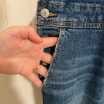 Old Navy EUC | women’s ripped distressed medium wash denim overalls — size 2 Photo 3