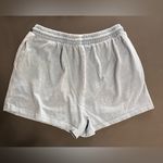 Forever 21  California Vintage Blue Wash Sweat Shorts Pockets Women’s Sz L EUC Photo 2