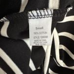 Nine 1 Eight NEW Knit Fitted Mini Dress S Black White Stripe Cotton Pockets Photo 6