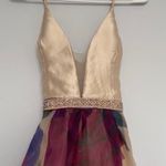 Soiéblu NWOT Ivory Floral Satin Gown ✨ Photo 6