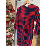 Michael Kors  Striped Lace-Up Shift Dress Navy Red XS‎ NWT | Casual Work Nautica Photo 4