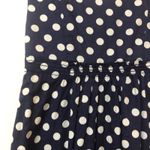 Anthropologie Vanessa Virginia Blue Polka Dot Pin Up Style Dress Womens 0 Retro Empire Waist Photo 9