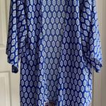 Swim Open Tunic Cover Up Kimono Myth Boho Chic Blue Paisley Long, Size M Size M Photo 7