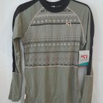 Kari Traa PERLE LS Green Patterned Women's Baselayer NWT Size M Photo 0