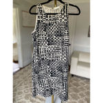 Garnet Hill Linen Shift Dress Cruise Resort Artisan Coastal Natural Fiber Tribal Photo 1