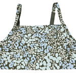 Aerie Offline Sports Bra Medium Support Floral Print Green Blue Women's M Photo 0