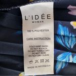 L'IDEE Moderniste Floral Halter Maxi Blue and Yellow gown NWOT Size XS Photo 6