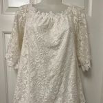 Miholl Lacy Daisy Whit Off the Shoulder Top Size L Photo 0