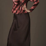 Anthropologie  NWT | Maeve Velvet Babydoll Top | S Photo 0