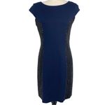 Phoebe Couture  leather sequin sheath bodycon dress [size 6] Photo 2