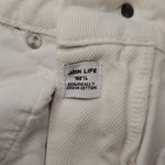 ZARA  White Jean Shorts with Frayed Hem Photo 2