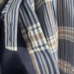 Pendleton Women's Plaid Cotton Skirt 8 Blue Tan White Knee Length Classic Style Photo 11