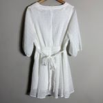 Petal and Pup Quinnie Balloon Sleeve Mini Dress Women's Large White Party Bridal Photo 9