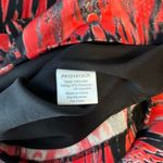 Parker  Womens Silk Yolanda Abstract Iguana Print Mini Dress Red Black Size Small Photo 7