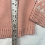 Duluth trading Co women's size XL fair isle wool Cozy Pink Turtleneck Sweater Photo 5