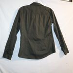 Theory  Larissa 2 green long-sleeved buttoned top Photo 7