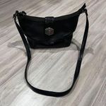 Brighton  Black Leather Crossbody Bag Designer Handbag Purse Small Photo 0