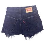 Levi's  501 Shorts Women 25 Black Denim Cut Off Fray Raw Hem Beach Summer Festival Photo 1