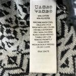 Artisan NY  Gray Full Zip Hoodie Sweater Ski‎ Style Size Small Pattern Hem & Cuff Photo 5