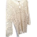 NWT World Market Crochet Long Bell Sleeve 100% Cotton Cover Up Sz L Size L Photo 1