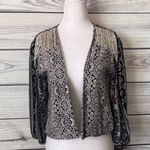 Gimmicks by BKE Buckle Patterned Fringe Western Cropped Blazer Jacket Photo 5